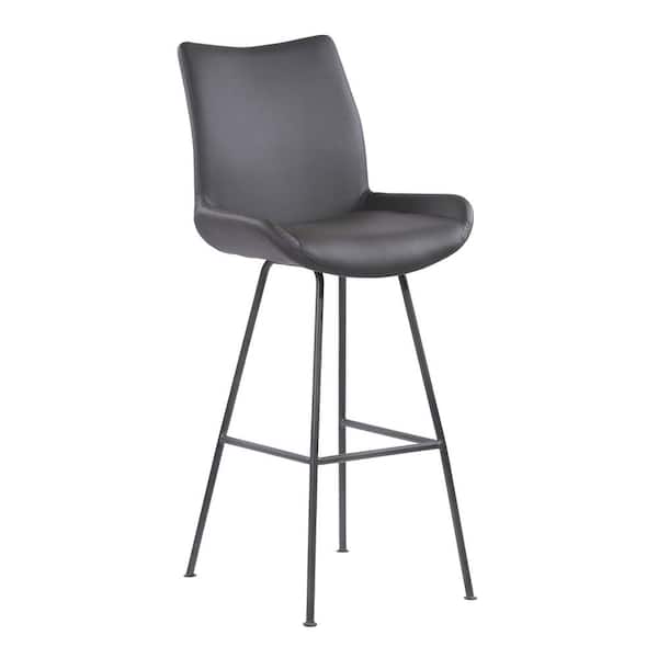 Armen Living 30 in. Coronado Grey Bar Stool