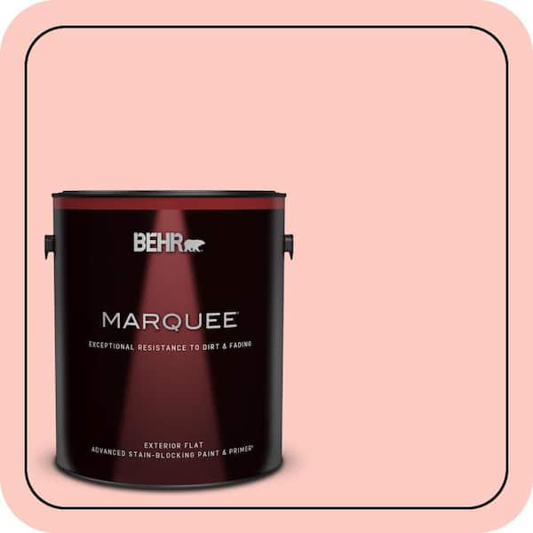 BEHR MARQUEE 1 gal. #170A-2 Strawberry Mousse Flat Exterior Paint & Primer