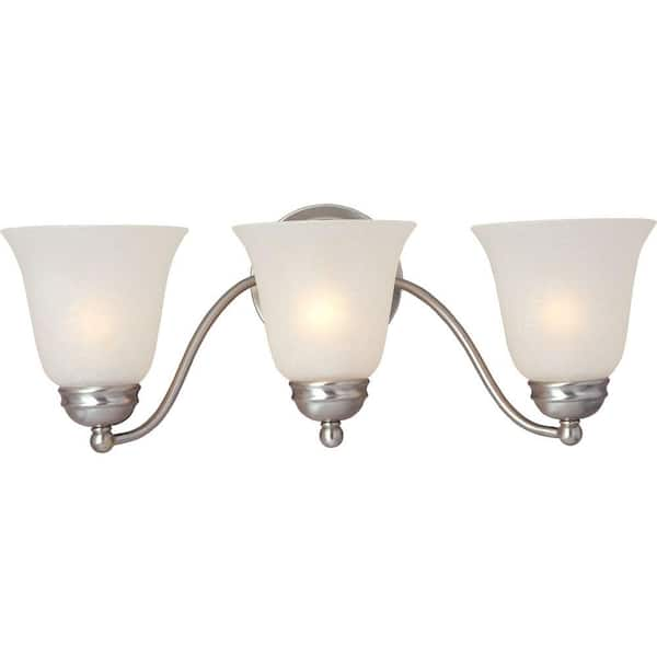 Maxim Lighting Basix 3-Light Satin Nickel Bath Vanity Light