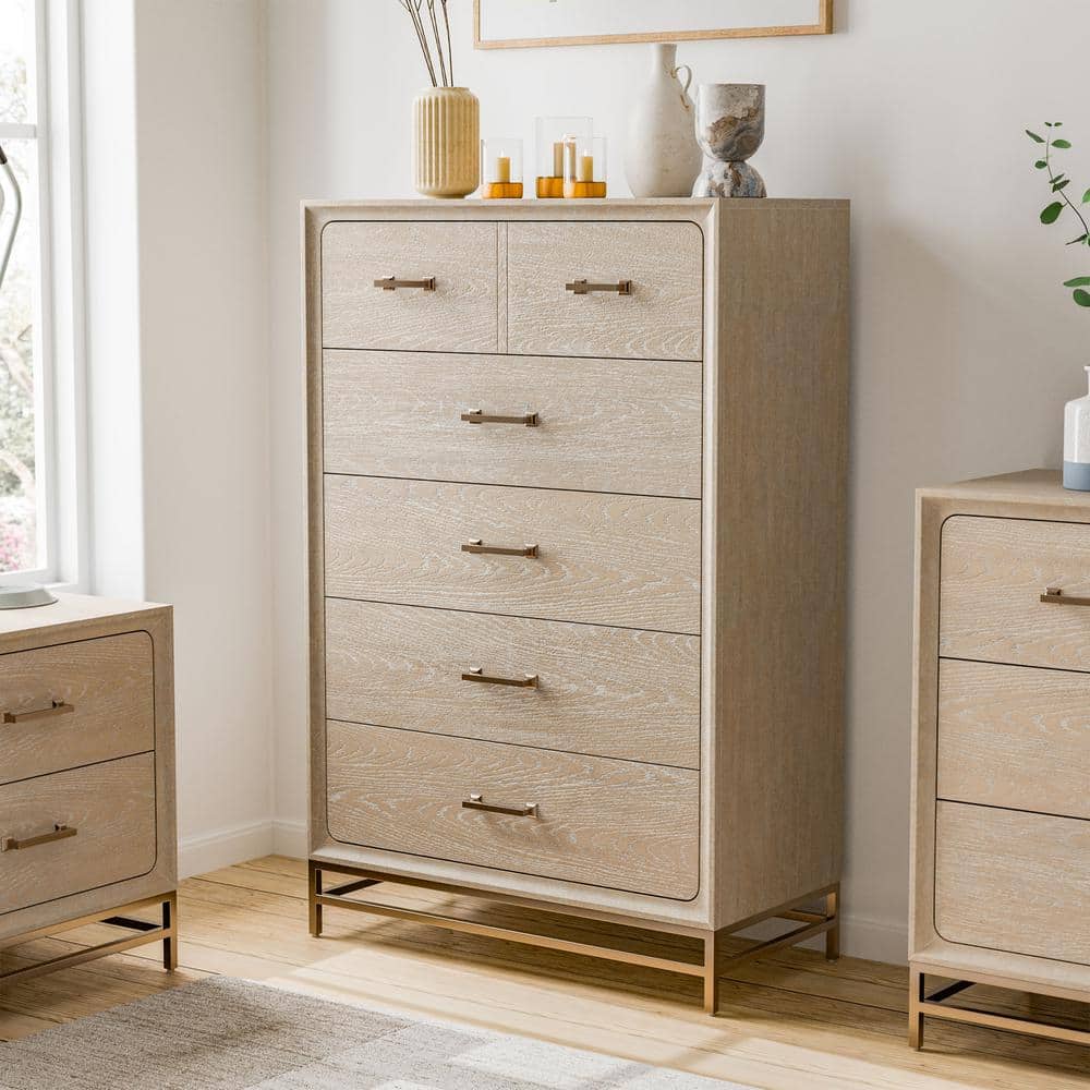Oak finish chest of drawers discount