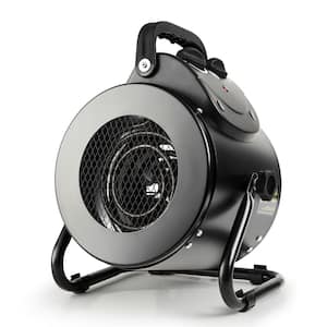 8.6 in. 1500-Watt Electric Heater Fan with Overheat Protection, Fast Heating Spraywater Proof IPX4 for Indoor Greenhouse