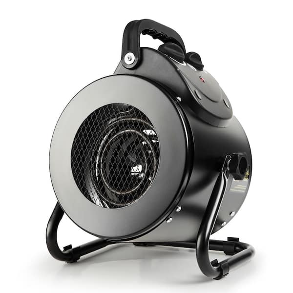 SILVEL 8.6 in. 1500-Watt Electric Heater Fan with Overheat Protection, Fast Heating Spraywater Proof IPX4 for Indoor Greenhouse