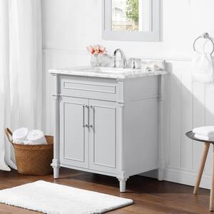 New 30" JSI Gray Lunar Shaker Single Sink Bathroom Vanity Cabinet 30"w x 21"d 