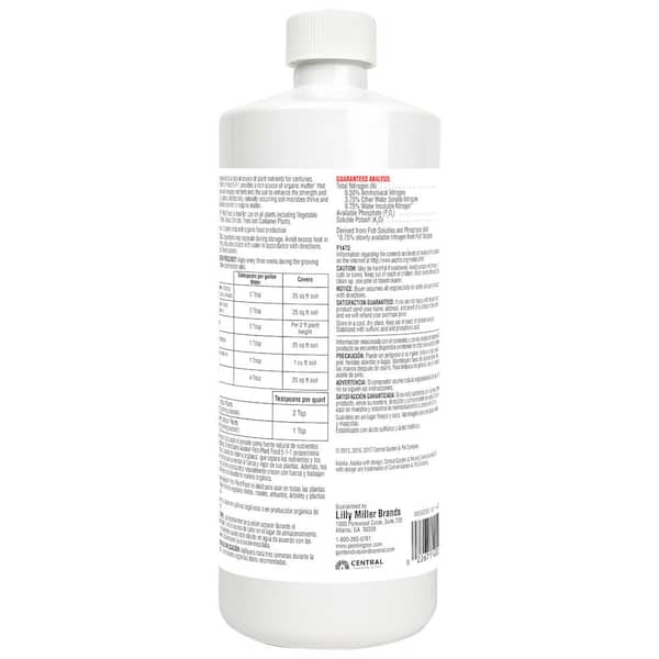 Alaska - 32 oz. (1 qt.) Organic Gardening Liquid Fish Emulsion Plant Food Fertilizer Concentrate 5-1-1
