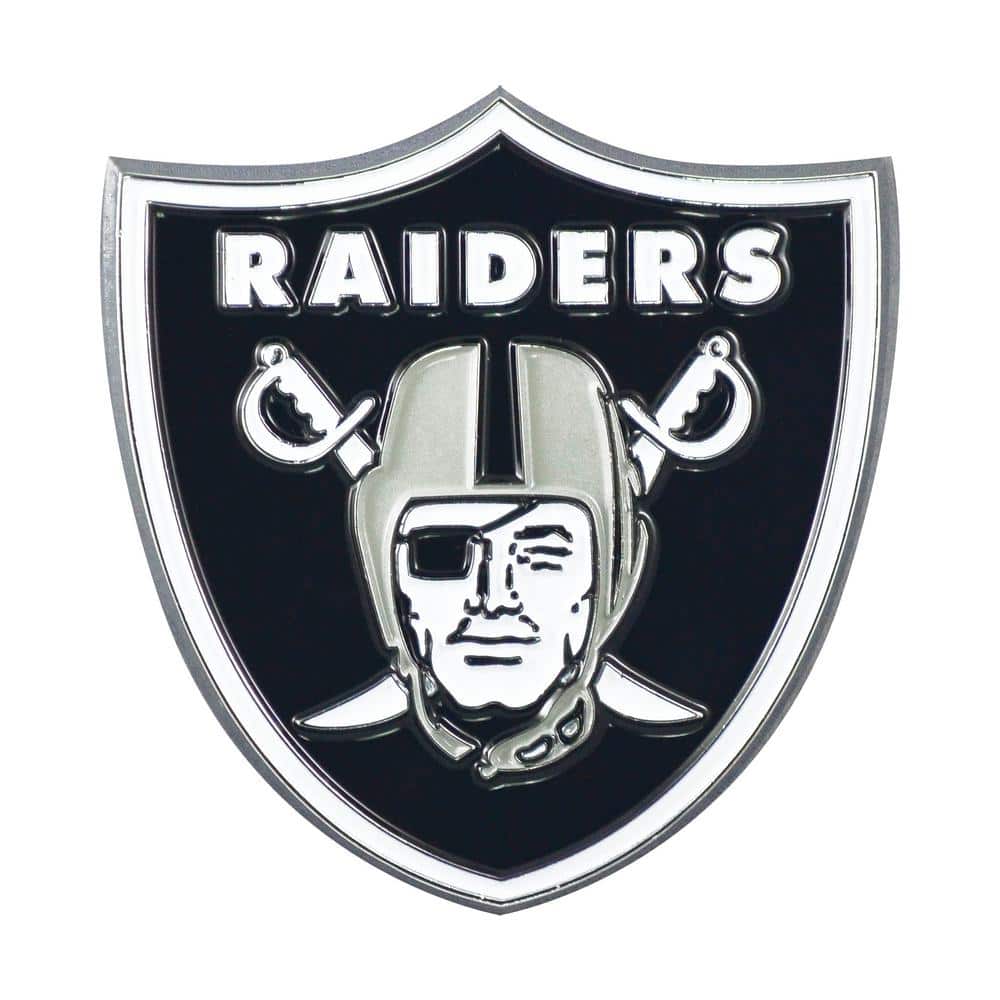 FANMATS NFL - Las Vegas Raiders 3D Molded Full Color Metal Emblem