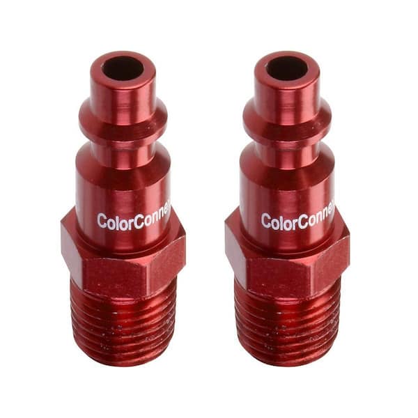 1/4 in Red Coupler and Plug Kit Legacy A73458D Color Connex Type D 14 Piece 