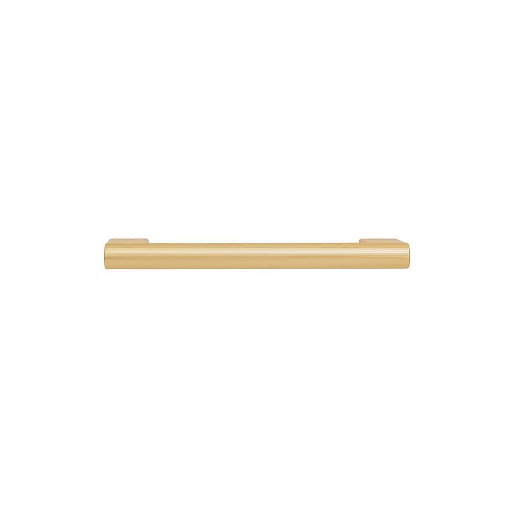 Vail Polished Gold Cylindrical Bar Pull with Mounting Hardware