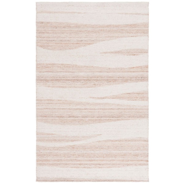 Sahara 8 ft. x 10 ft. Natural/Ivory Abstract Striped Area Rug