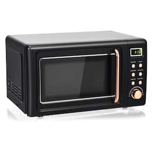 0.7 cu.ft. 18 in. W Electric Commercial Microwave in Black with 5 Micro Power and Auto Cooking Function