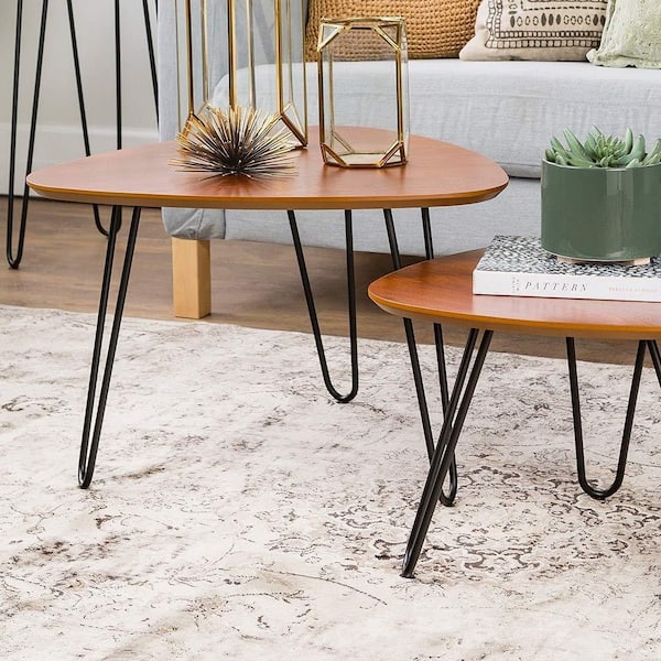 WINSOON 12 in. Black Metal Bench Hairpin Table Legs for Furniture  display picture 1