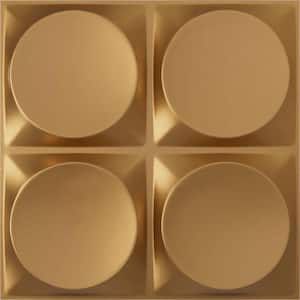 19 5/8 in. x 19 5/8 in. Adonis EnduraWall Decorative 3D Wall Panel, Gold (Covers 2.67 Sq. Ft.)