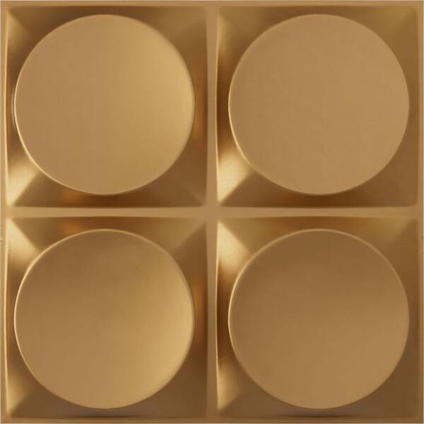 Ekena Millwork 19 5/8 in. x 19 5/8 in. Adonis EnduraWall Decorative 3D Wall Panel, Gold (Covers 2.67 Sq. Ft.)
