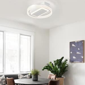 19.71 in. Dimmable LED Indoor White-A Bladeless Ceiling Fan with Remote Control