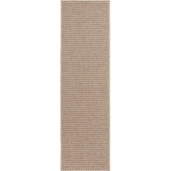 Blocton 2 ft. x 7 ft. Beige/Brown Runner Rug