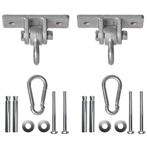PLAYBERG Heavy-Duty Permanent Swing Hanger Brackets Set for Indoor and Outdoor Use
