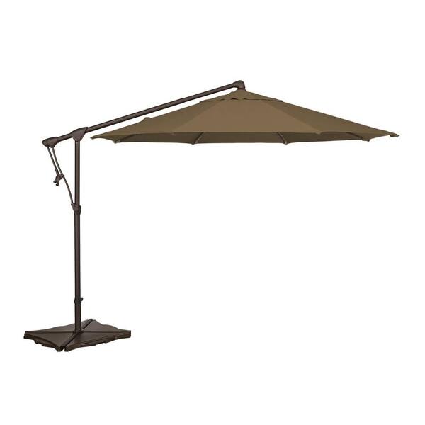 Blue Wave Trinidad 10 ft. Octagonal Cantilever Patio Umbrella in Cocoa Acrylic