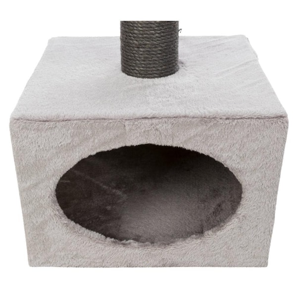 Trixie Gray Badalona Cat Tower 43453 The Home Depot