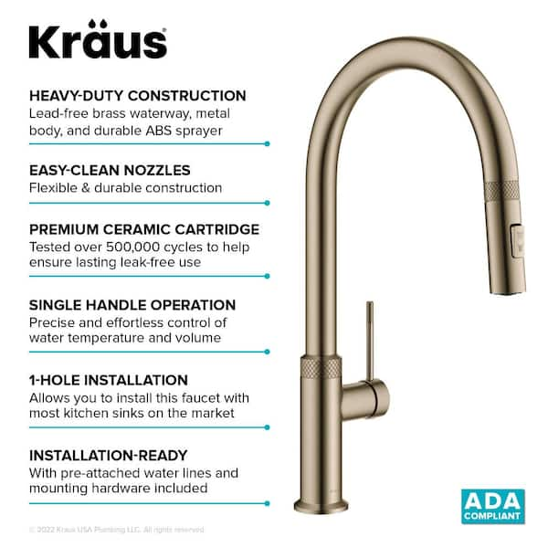 https://images.thdstatic.com/productImages/798b636c-0e85-5aaa-a57a-954cded06575/svn/brushed-gold-kraus-pull-down-kitchen-faucets-kpf-2654bg-76_600.jpg