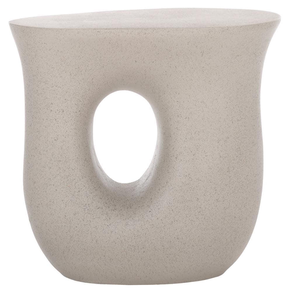 Irelyn 18.3 in. Gray Round Concrete End Table price history on PriceWatchPro