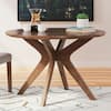 Lyncott Contemporary Brown Wood Dining Table 45 in.