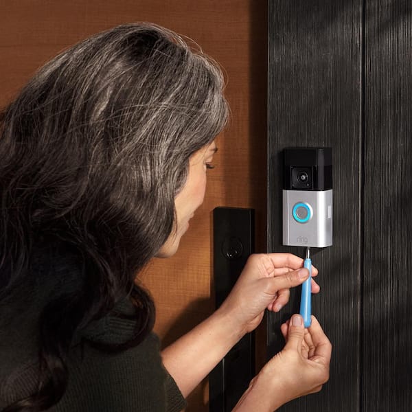 Ring Battery-Doorbell Pro with Spotlight Cam Plus Battery White