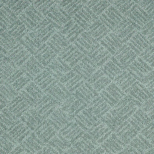 Lifeproof with Petproof Technology Embers Aloft Mermaid Blue 39 oz. Triexta Pattern Installed Carpet