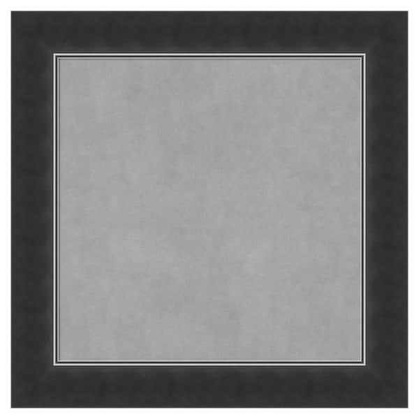 Amanti Art Corvino Black Narrow 15 in. x 15 in. Framed Magnetic Board