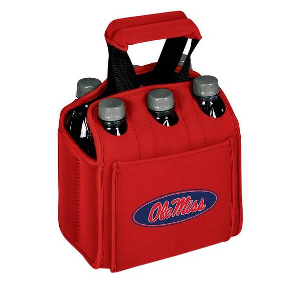 Picnic Time University of Mississippi Rebels 6-Bottles Red Beverage Carrier