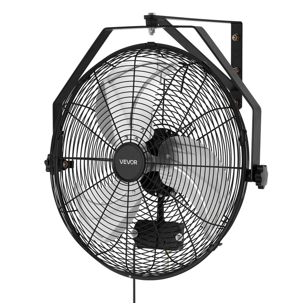 Wall Mount Fan, 18 in Hanging Fan with IP44 Rated, 3-Speed, Long Airflow Distance, Adjustable Angle, for Garage Workshop price history on PriceWatchPro