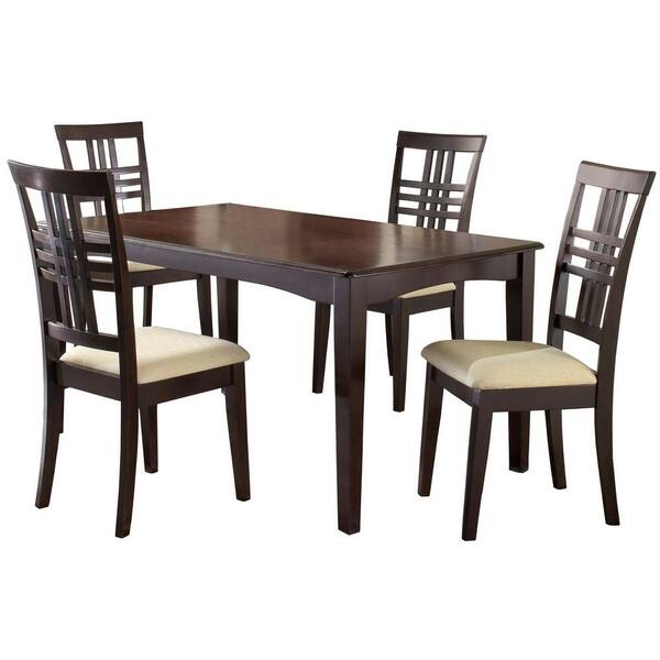 Hillsdale Furniture Tiburon 5-Piece Counter Height Espresso Dining Set