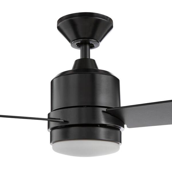 Details about   Hampton Bay Castlegate 44 in Matte Black Ceiling Light Kit and Remote Control 