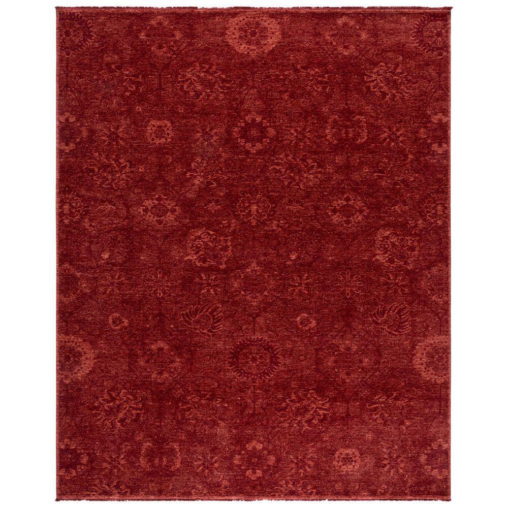 Red Female Rug SAFAVIEH Vintage Overdye 9 ft. x 12 ft. Red Solid Floral Area Rug ...