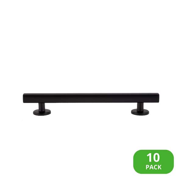 Sumner Street Home Hardware 10-Pack Flynn 5-1/2 in. (140 mm) Center-to-Center Modern Matte Black Bar Drawer Pull
