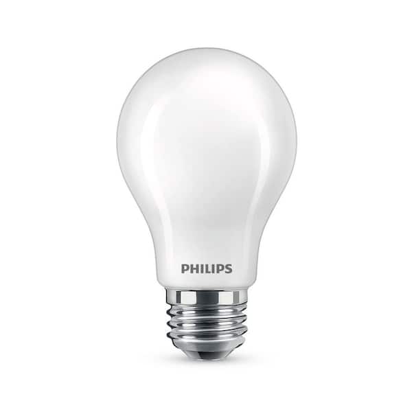 Philips 60-Watt A19 Ultra Definition Dimmable E26 LED Light Bulb Daylight 5000K (4-Pack) 576132 - The Home Depot
