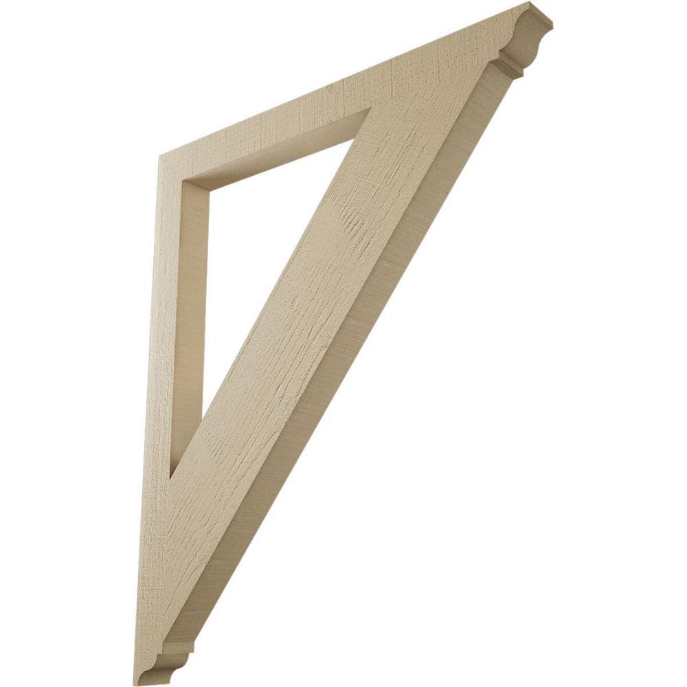 3.5 in. x 48 in. x 40 in. Traditional Traditional Rough Cedar Woodgrain Timberthane Polyurethane Bracket, Primed Tan price history on PriceWatchPro