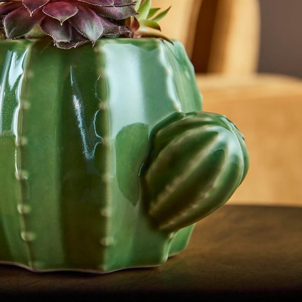 Ceramic Green Cactus Planter Ceramic Green Cactus Planter