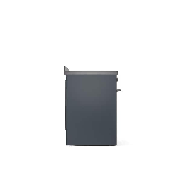 Professional Plus II 30 in. 4 Zone Freestanding Induction Range in Blue Grey