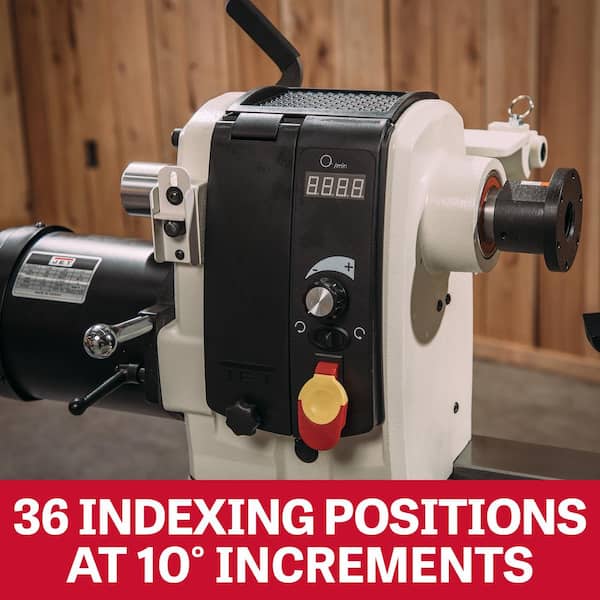 Jet JWL 18 in. x 40 in. 230-Volt 2 HP Wood Lathe 719600 - The Home