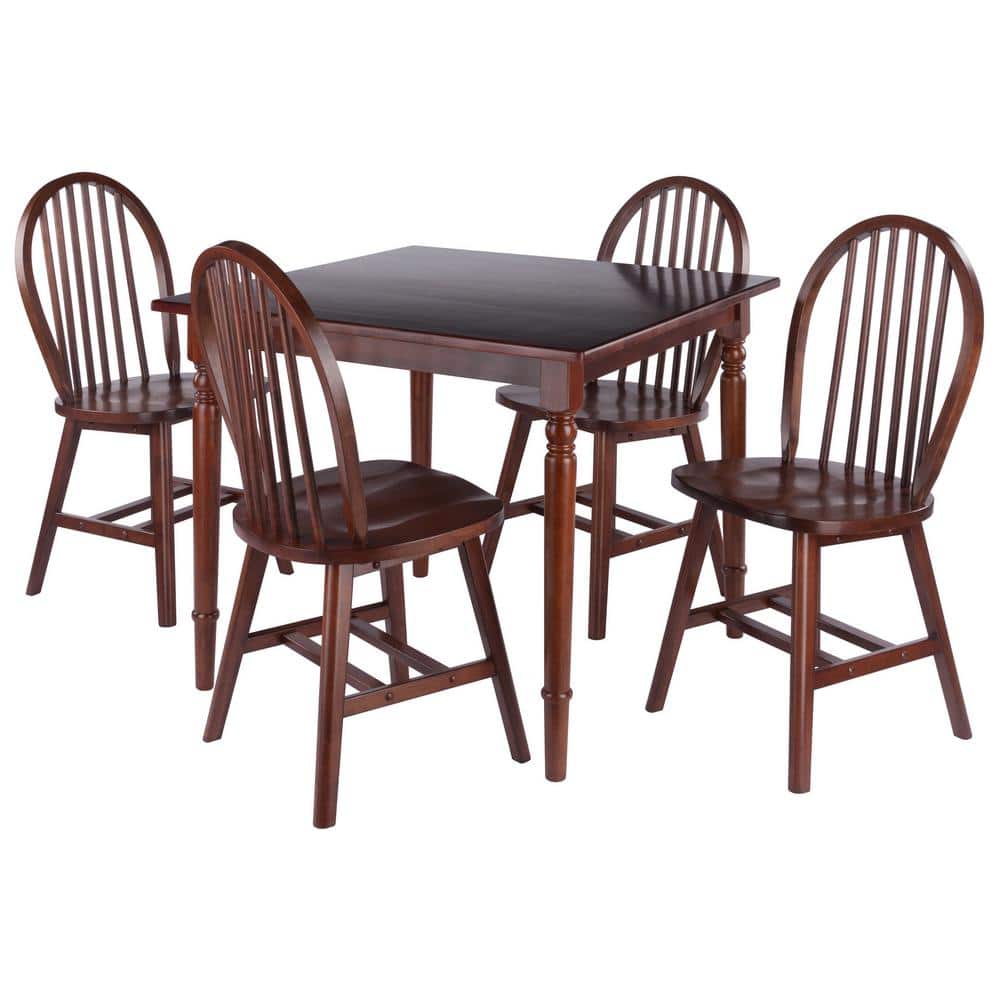 Mornay 5-Piece Walnut Dining Set