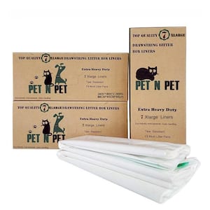 34 in. x 18 in. X-Large Extra Heavy-Duty Cat Pan Litter Box Liners (21-Liners/Box)