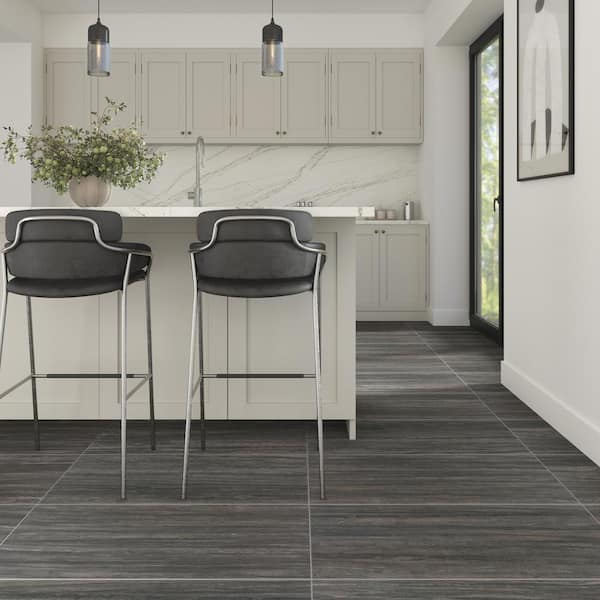 Articulo Headline Grey 18 in. x 36 in. Glazed Porcelain Floor Tile (13.59 sq. ft./case)