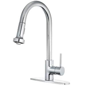 St. Lucia 1-Handle Pull Down Sprayer Kitchen Faucet in Chrome