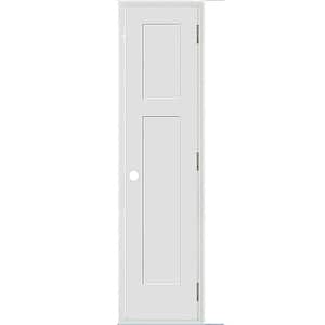 18 in. x 80 in. Craftsman Unfinished 3-Panel Solid Wood Core Primed Pine Reversible Single Prehung Interior Door