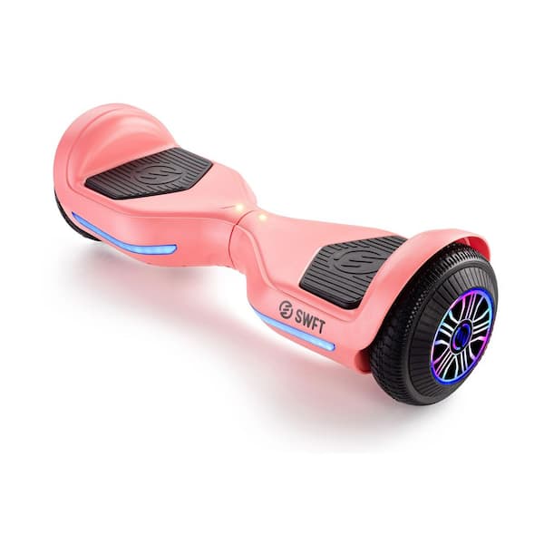 in. Pink Electric Hoverboard Self-Balancing UL Certified Bluetooth Speaker LED Light - The Home Depot
