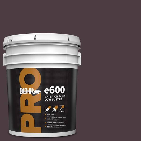 BEHR PRO 5 gal. #T18-04 Nocturne Shade Low Luster Exterior Paint ...