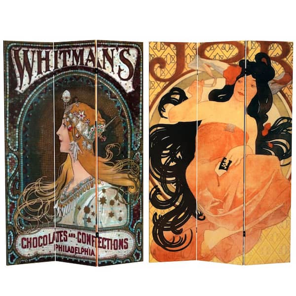 6 ft. Printed 3-Panel Room Divider