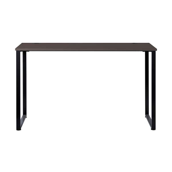 Hirsh 70.9 in. W x 30 in. D Black/Weathered Charcoal Standing Height Open Desk for Commercial Office or Home Office