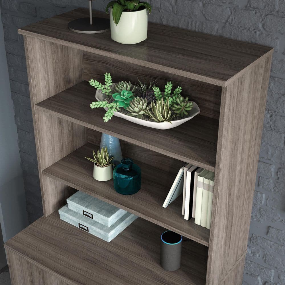 Hudson Elm 36" x 36" Engineered Wood Office Storage Hutch