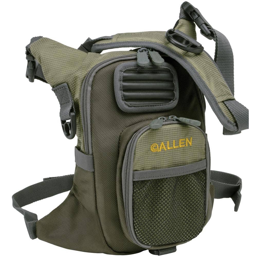 Allen Fall River Fly Fishing Chest Pack, Fits up to 2 Tackle/Fly Boxes 6344  - The Home Depot