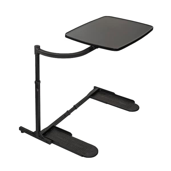 Stander Wonder Tray 20 in. x 15 in. Black Rectangular MDF End Table with 360 ° Swivel Arm